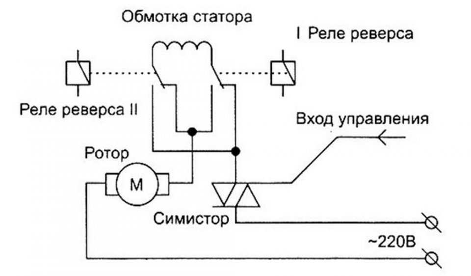 Схема подключения мясорубки с реверсом